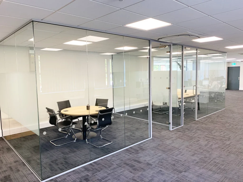 glass office partition