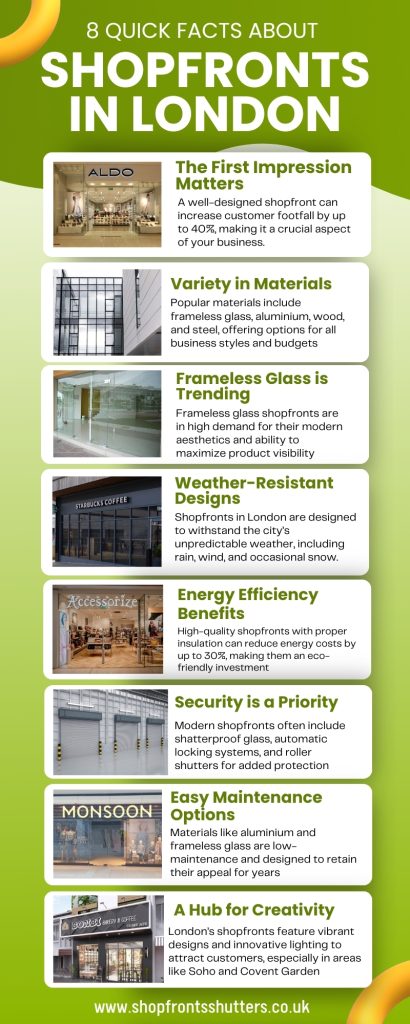 Discover 10 Surprising Facts About Shopfronts in London-Infographic